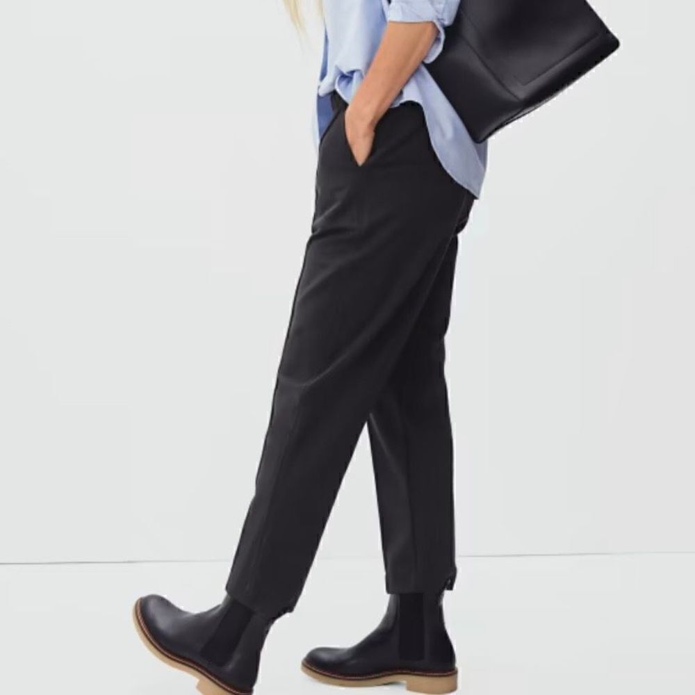 NWOT Everlane‎ The Dream Pant Black Tapered Leg Soft Ponte Knit Women Small - Picture 4 of 12